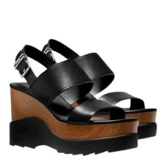 Michael Kors Rhett Wedge in Black Luggage, Size 11 - Picture 3 of 9